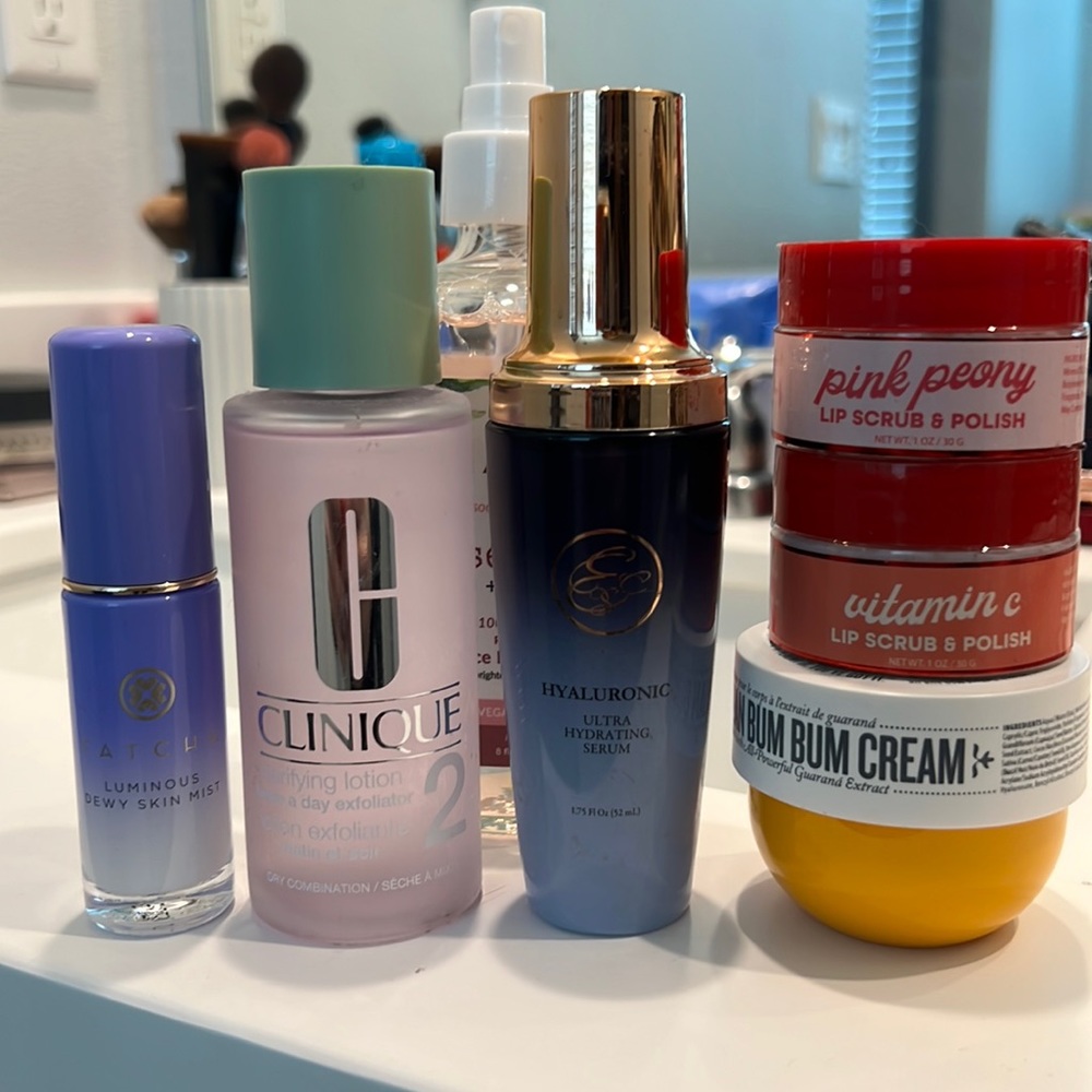 All new - Tatcha Skincare, bum bum cream and lip scrubs